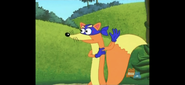 Oh, good! He stopped. (Note: This scene and background will be used again in El Día De Las Madres)