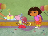 (blows out candle)
