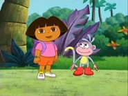 She then explains that they’re exploring in the forest.