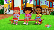 We all drummed to help Gus
