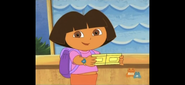 "TWO YELLOW TICKETS!" Dora cheered.