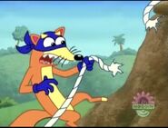 Yikes! The rope is broken! Swiper is going to fall!