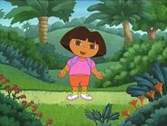 Dora at the beginning of the episode Backpack.