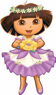 Dora in Enchanted Forest dress