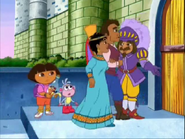 Looks like there is! He sees a couple wearing fancy clothes and he accepts them.