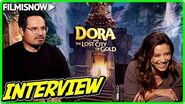 DORA och den förlorade staden av guld Eva Longoria Michael Pe exporten talar om filmen