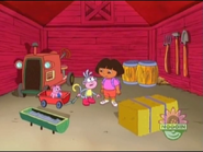"Dora, how are we going to find the piggy?"