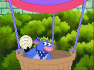 a volleyball,