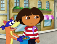 Luckily, Swiper (and Dora) came to help! "I've got the friendship bracelets right HERE!"