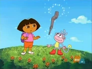 "The magic stick is flying!"