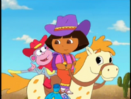 "Where do we go next, Cowgirl Dora?"