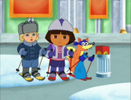 "That sneaky bear is ALWAYS trying to swipe our stuff!"