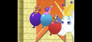 Hey, look! The Fiesta Trio is riding balloons!