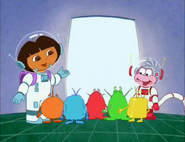 "Here we GO!" (Prepare for zero oxygen and less gravity! Please keep your spacesuits and helmets on outside the rocket at all times.)