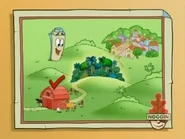 The rainforest, right! Map then asks the viewer to tell Dora that next we go to the rainforest.