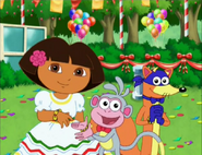 he gave Dora her friendship bracelet.