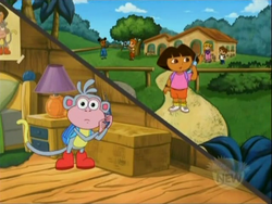 dora the explorer boots to the rescue