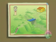 So you tell Dora: Stairs, Bridge, Party House!