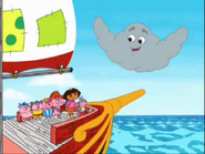 "GEE! You are great pirate dancers! Okay, you can go by!"