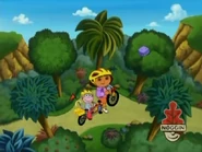 Do you see which tree Daisy's present landed on?