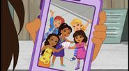 There's a picture of Emma, Kate, Naiya, Alana, and Dora!