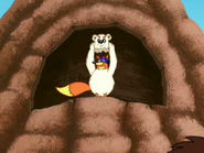 It's Swiper! The sneaky fox who always comes up with such silly disguises!