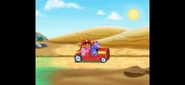 "We made it to the desert!" said Dora.