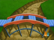 "The bridge is missing pieces!" (This is bad! If Azul tries to cross, he'll fall right through the holes into the ditch!)