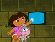 Dora presses it