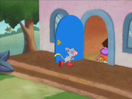 Now we can return Dora's library books on time! Let's enter...