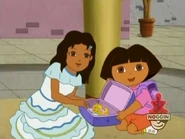 "Now we can start the party!" (But first, Dora and Boots need to get THEIR fancy party clothes on, too!)