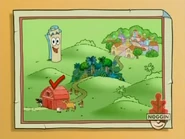 "We're doing GREAT!" said Map. Now let's review… We made it past the barn (CHECK!) Where do we go next?