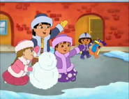 playing in the snow!