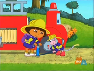 When they started pumping, they hear a rustling sound.