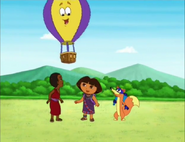 "Yeah, we can ride the hot-air balloon to the Winter Palace!