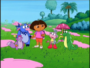 "Tico and Benny need umbrellas, too, Dora!