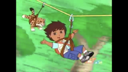 Baby Jaguar ziplines with Diego