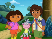 Let's show Diego how to stop Swiper! (Say it with us! Ready?)