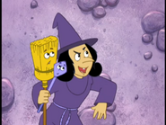 "Haha, now Dora's gonna give up!" the Witch whispered criticizing her.