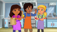 Dora with Pablo and Alana