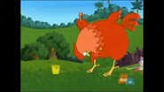 "BAAAAAWK!!!" says Big Red Chicken.