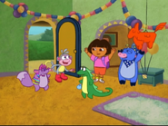 "SURPRISE!!!!!"/"¡SORPRESA!" (HAPPY BIRTHDAY, BOOTS! ¡FELIZ CUMPLEAÑOS!)
