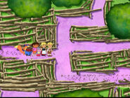 Now which path have bread crumbs, first, second, or third?