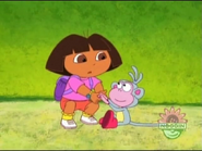"Come on, Boots! We gotta find those piggies before Swiper does!"