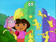 "Do YOU wanna come with us to Fairytale Land?" asked Dora to the viewer.