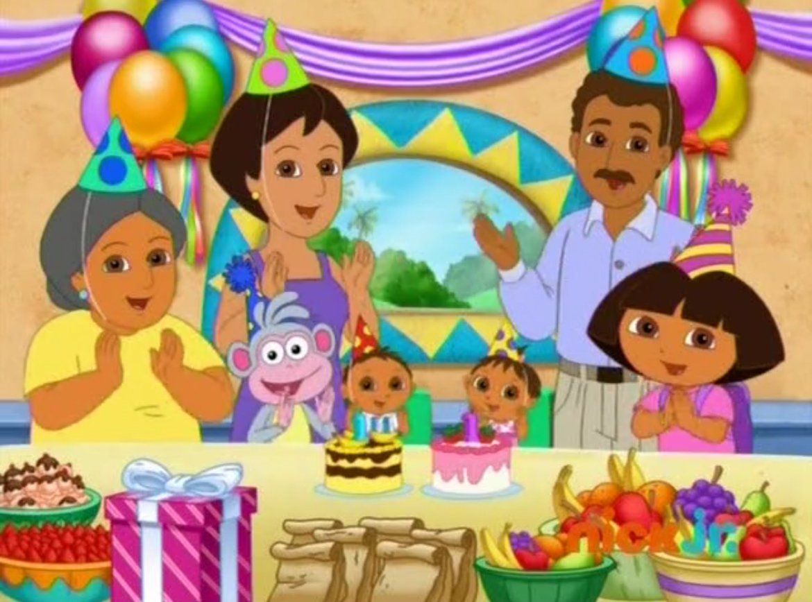 dora the explorer happy birthday super babies