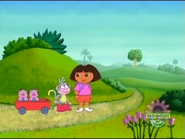 Come on, Boots! We have to find Oinky before Swiper swipes his ribbon!