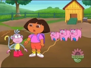 Dora thinks they need to watch out for Swiper the Fox.