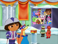 "Hurry, Dora! Hurry!"