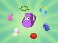 Backpack is back again. Help Backpack find all Dora and Boots' beach equipment. First, do you see Boots' floatie? WHERE?!